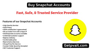 Buy Snapchat Accounts