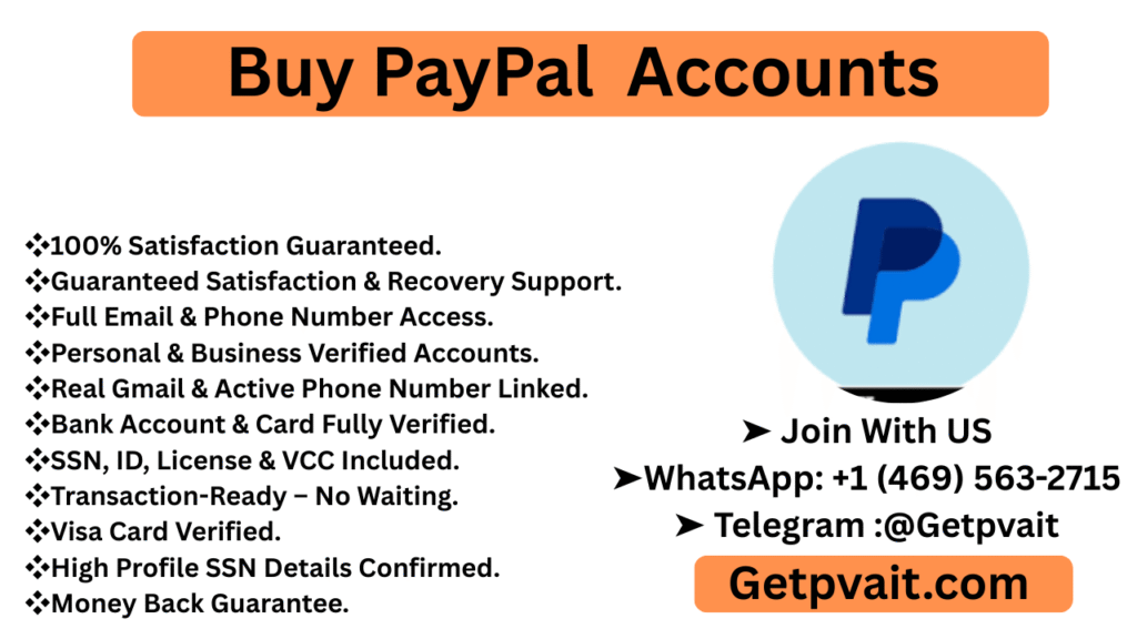 Buy PayPal Accounts